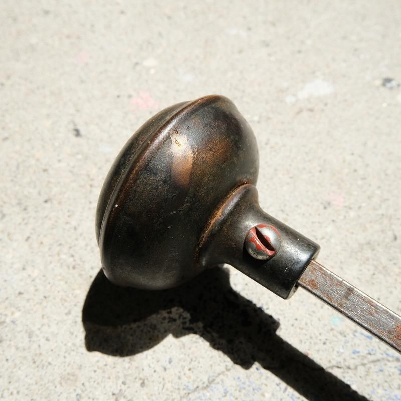 ANTIQUE JAPANNED DOOR KNOB