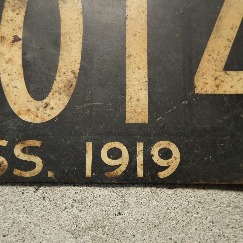 1919 MASSACHUSETTS CAR LICENSE PLATE