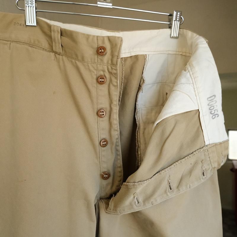 U.S.ARMY COTTON KHAKI TROUSERS