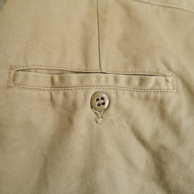 U.S.ARMY COTTON KHAKI TROUSERS 8.2OZ TYPE1