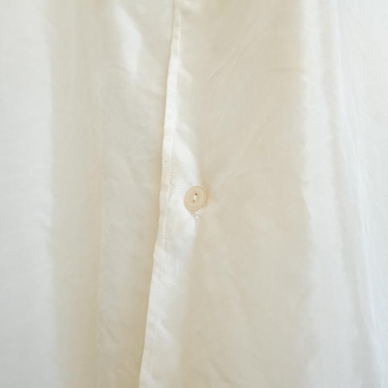 VINTAGE OPEN COLLAR SILK SHIRT