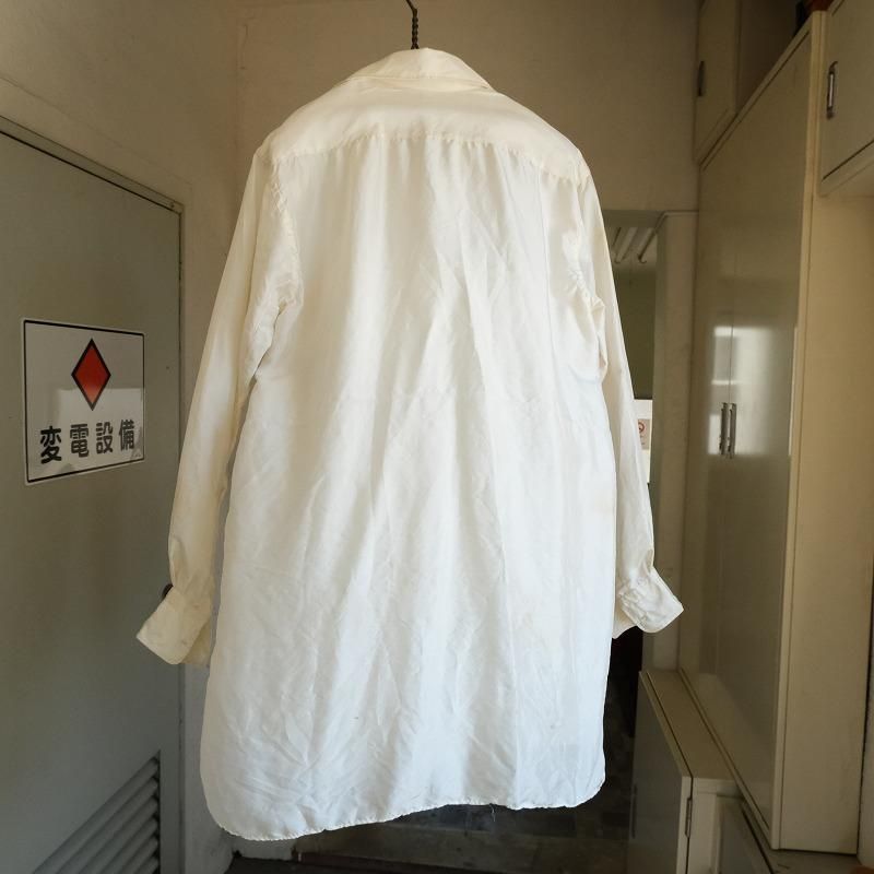 VINTAGE OPEN COLLAR SILK SHIRT