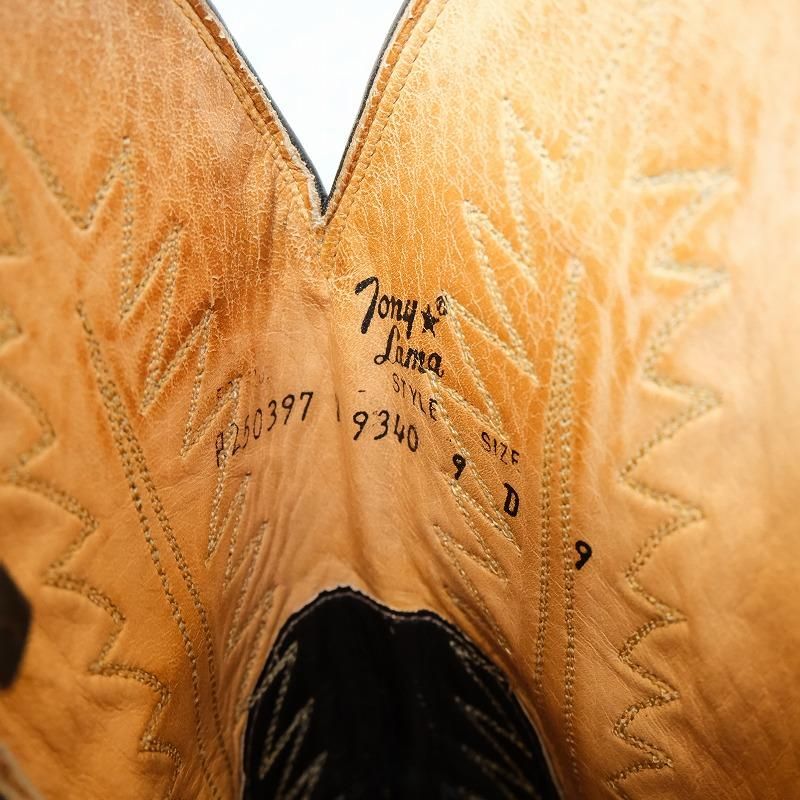 OLD TONY LAMA WESTERN BOOTS (9D)