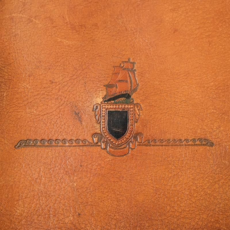 LEATHER RING FILE BAG