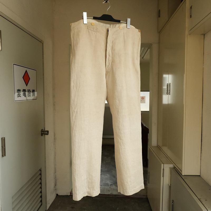 ANTIQUE LINEN TROUSERS