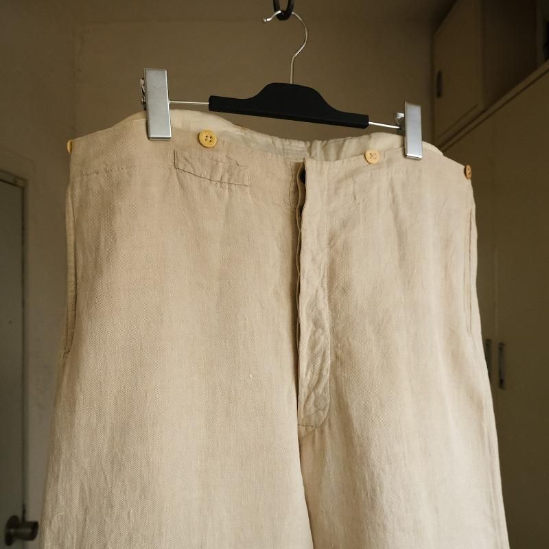 ANTIQUE LINEN TROUSERS