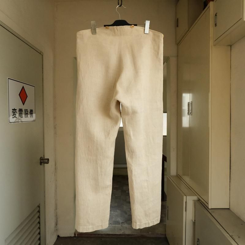 ANTIQUE LINEN TROUSERS