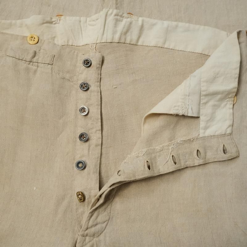 ANTIQUE LINEN TROUSERS