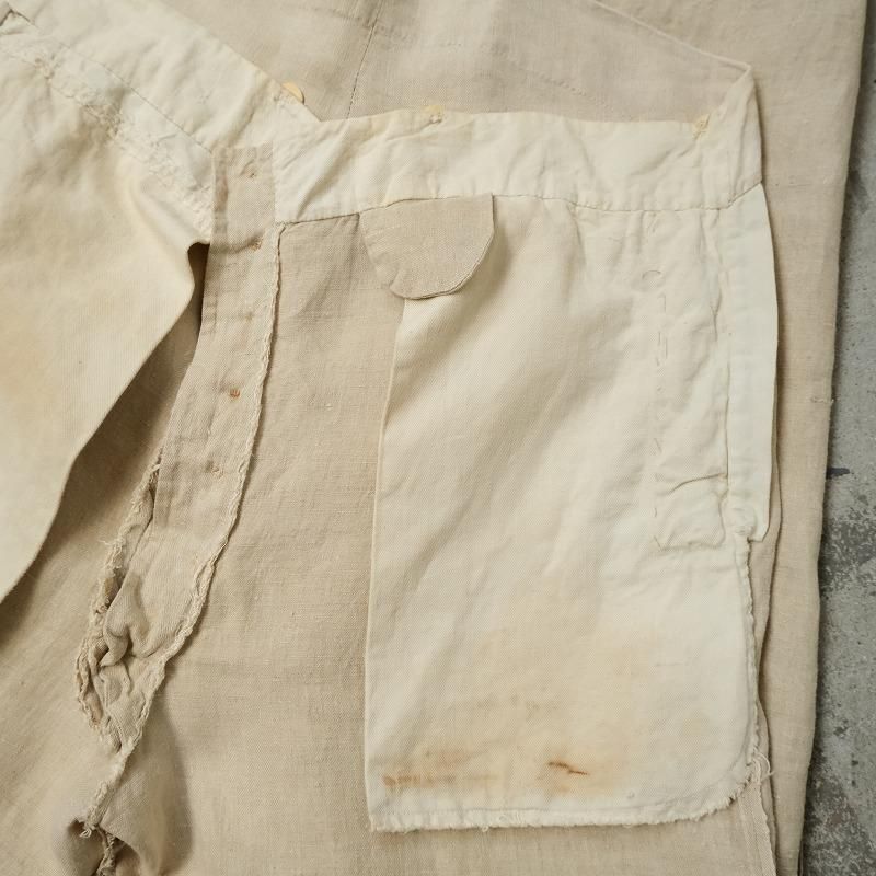 ANTIQUE LINEN TROUSERS