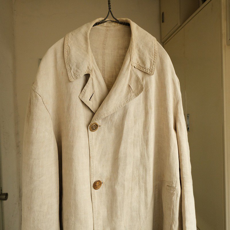 ANTIQUE LINEN DUSTER COAT