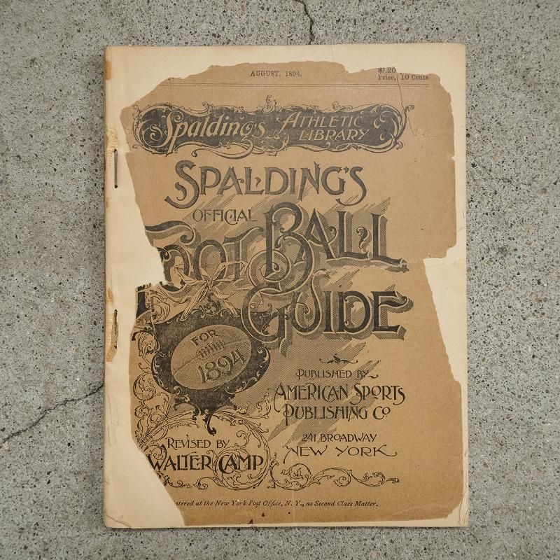 SPALDING'S OFFICIAL FOOTBALL GUIDE FOR 1894