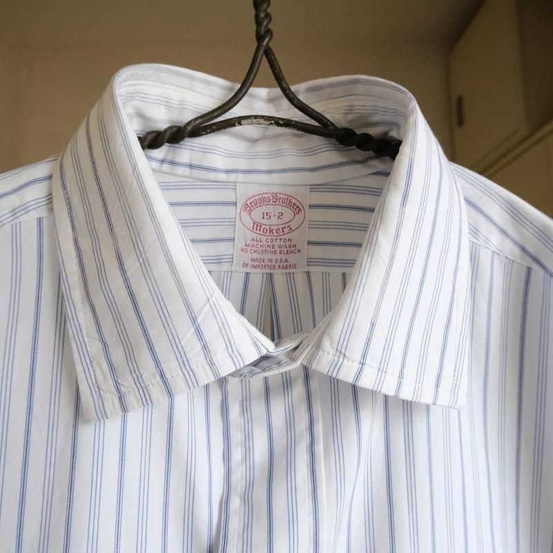 Brooks Brothers Stripe Shirt 6button Cocky Crew Store Antiques Old Clothing 大阪 アメリカ村 アンティーク雑貨 ビンテージ古着 Brooks Brothers Stripe Shirt 6button Cocky Crew Store Antiques Old Clothing 大阪 アメリカ村 アンティーク雑貨 ビンテージ古着