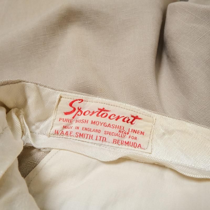 H.A.&E. SMITH LTD. TUCKED LINEN SHORTS