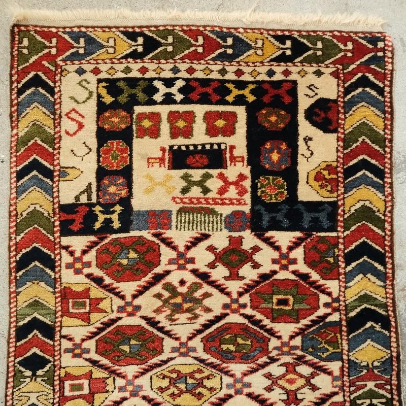 ANTIQUE CAUCASIAN PRAYER RUG