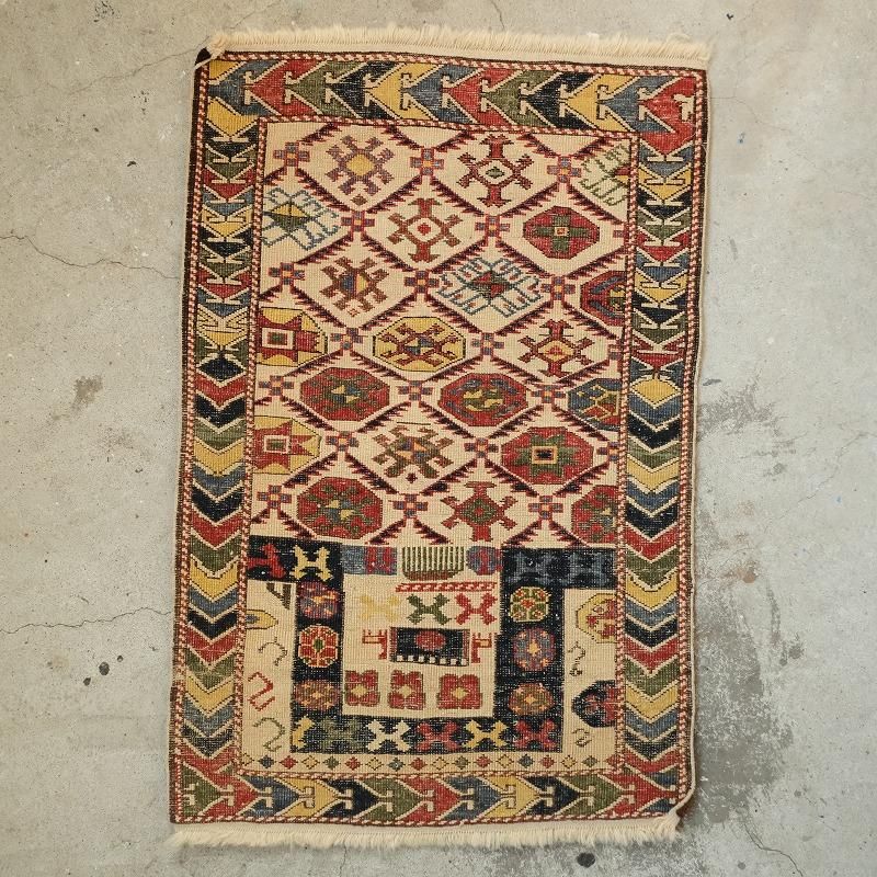 ANTIQUE CAUCASIAN PRAYER RUG