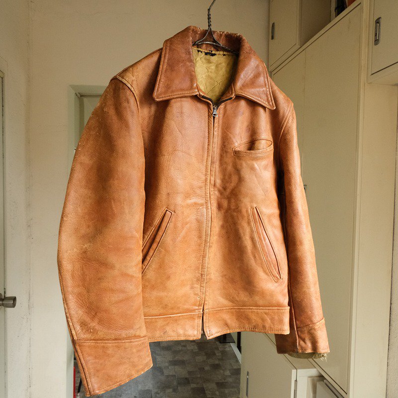 VINTAGE LEATHER SPORTS JACKET