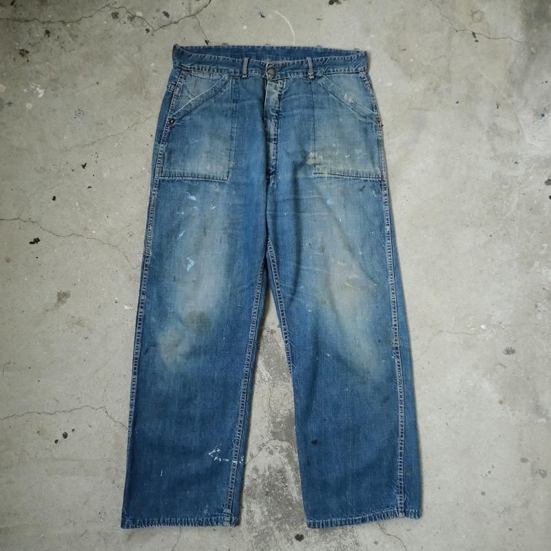 DENIM PAINTER PANTS