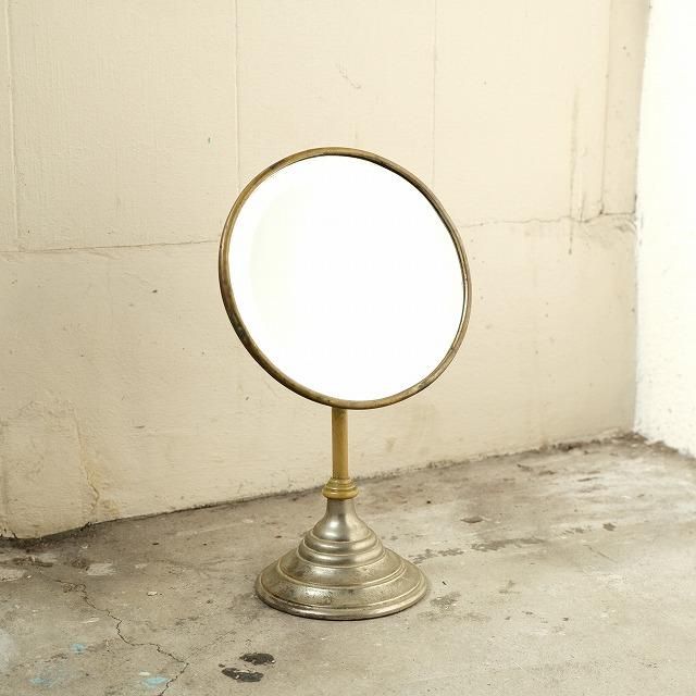 ANTIQUE NIKKEL STAND MIRROR