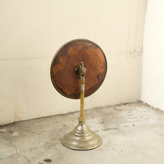 ANTIQUE NIKKEL STAND MIRROR