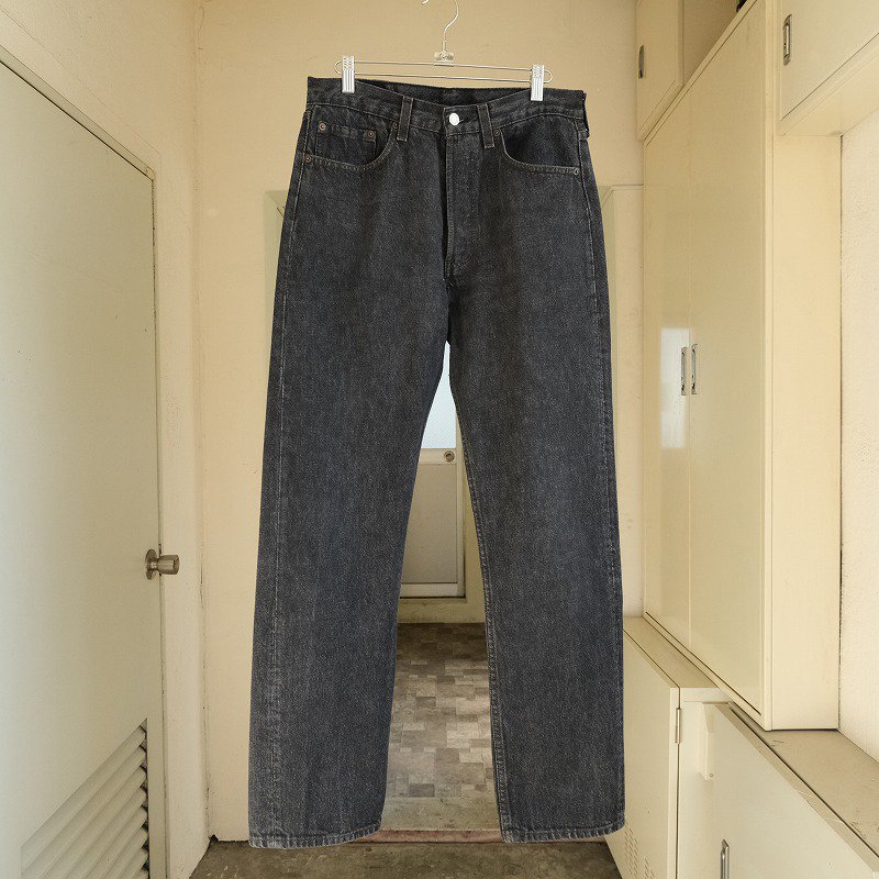 1980's LEVI'S 501 BLACK DENIM PANTS