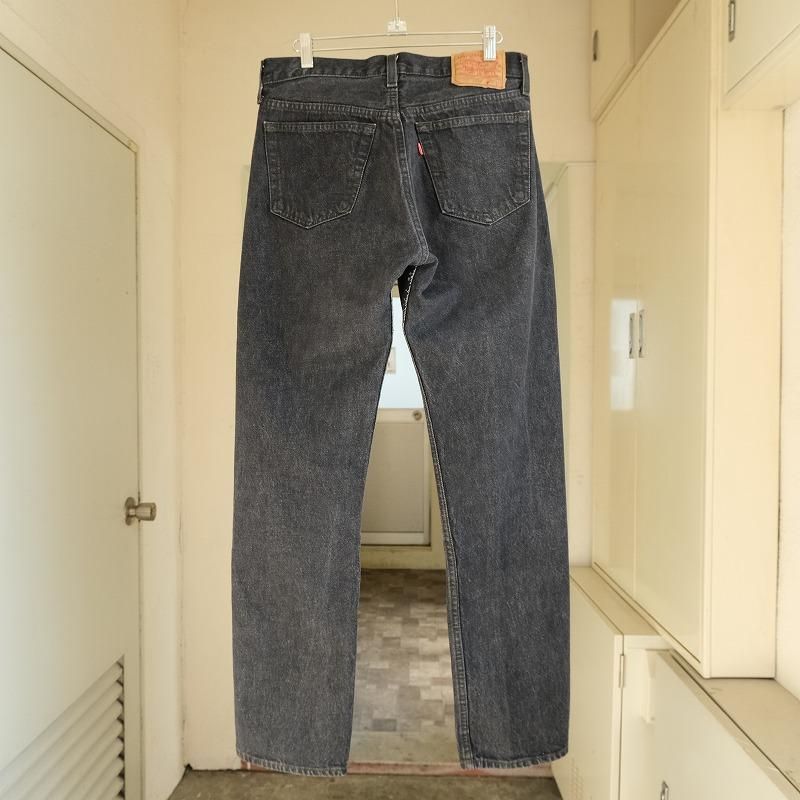 1980's LEVI'S 501 BLACK DENIM PANTS