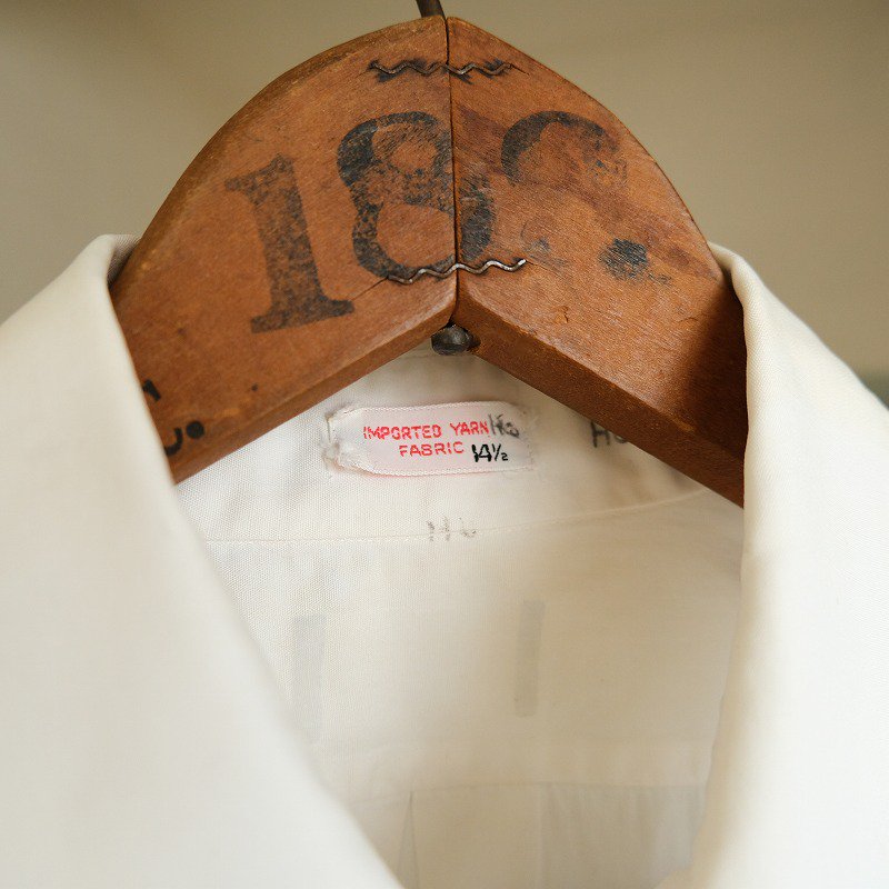 1950's WHITE COTTON DRESS SHIRT