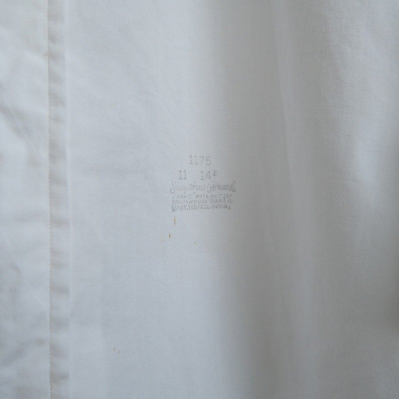 1950's WHITE COTTON DRESS SHIRT