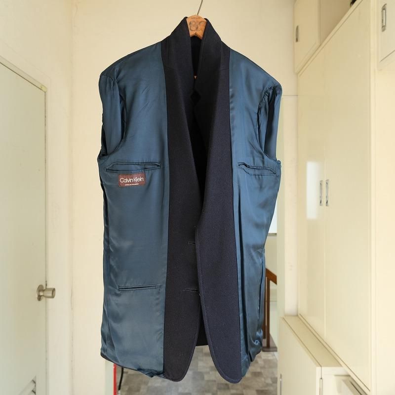 1980's CALVIN KLEIN NAVY BLAZER