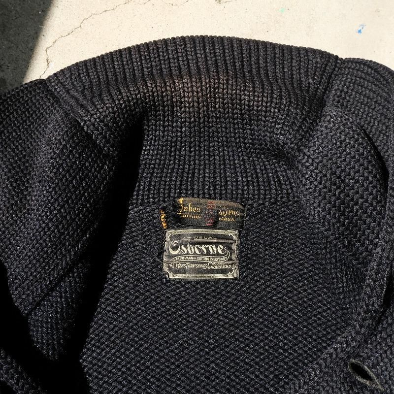 1920's OAKES BROS SHAWL COLLAR CARDIGAN