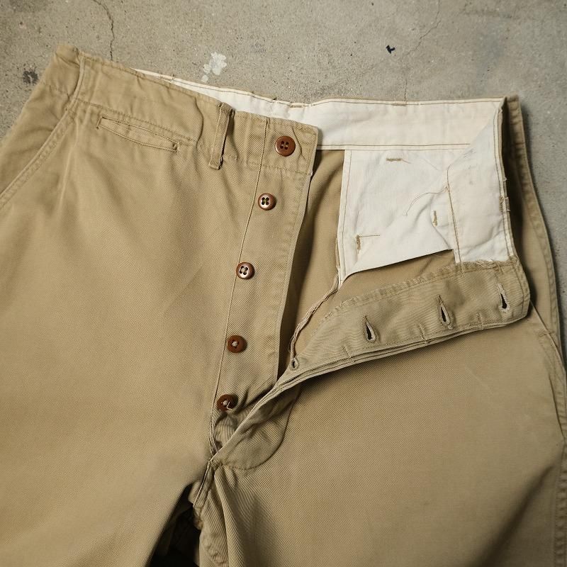 1950's U.S.ARMY M-45 COTTON KHAKI TROUSERS