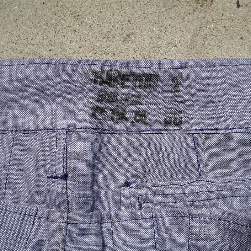 1950's FRENCH NAVY LINEN SHORTS