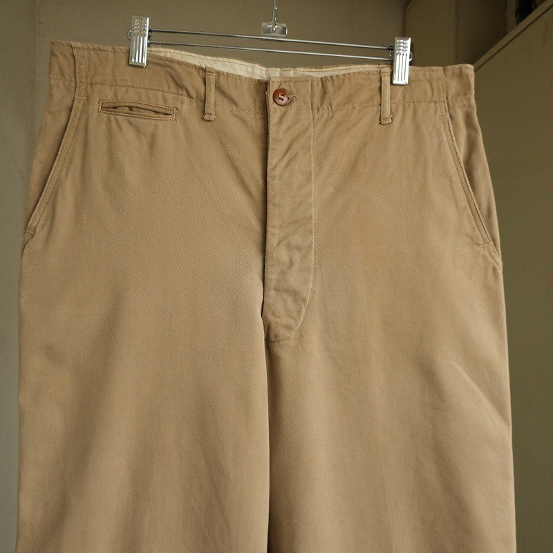 1940's U.S.ARMY M-45 COTTON KHAKI TROUSERS