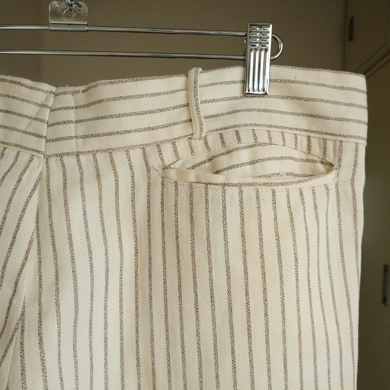 1930's STRIPE COTTON WORK TROUSERS