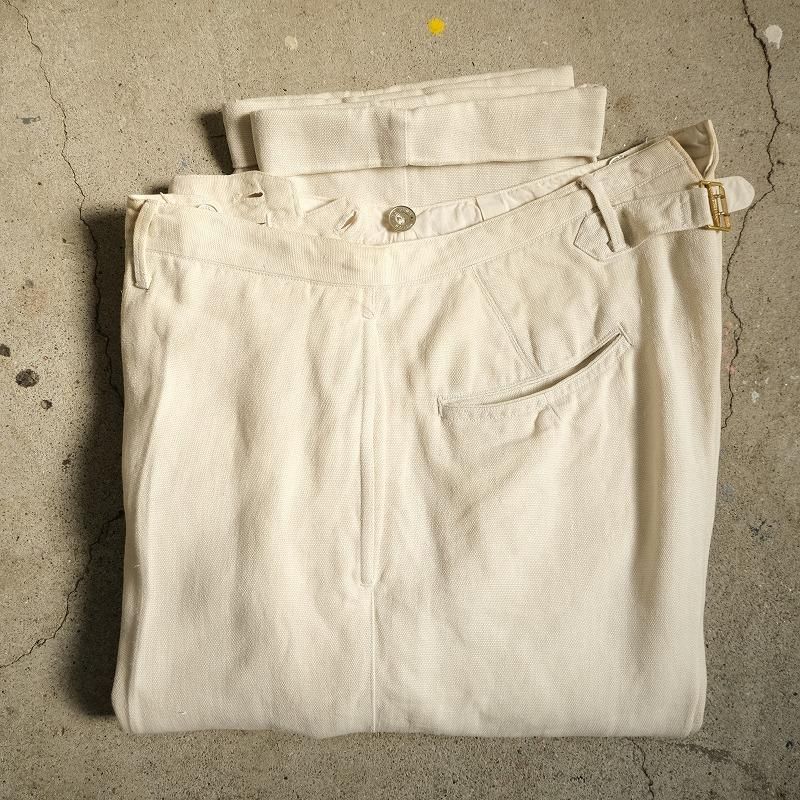 1900's WHITE LINEN TROUSERS