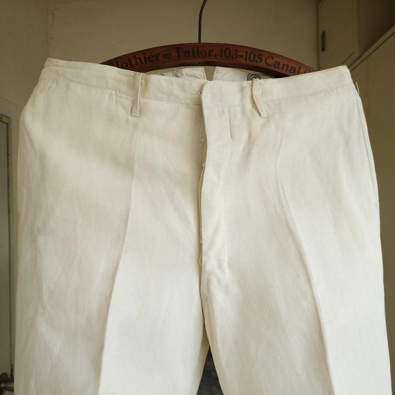 1900's WHITE LINEN TROUSERS