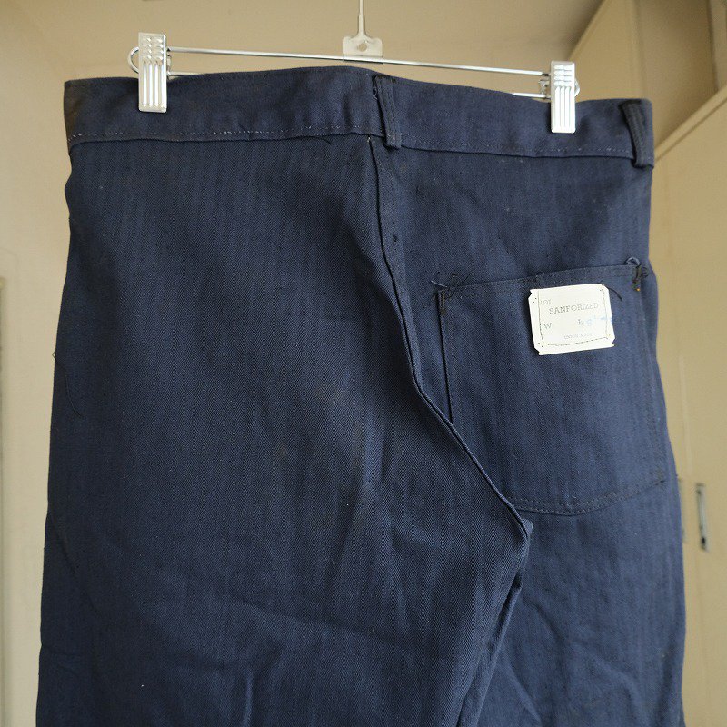 1940's NAVY HBT WORK TROUSERS
