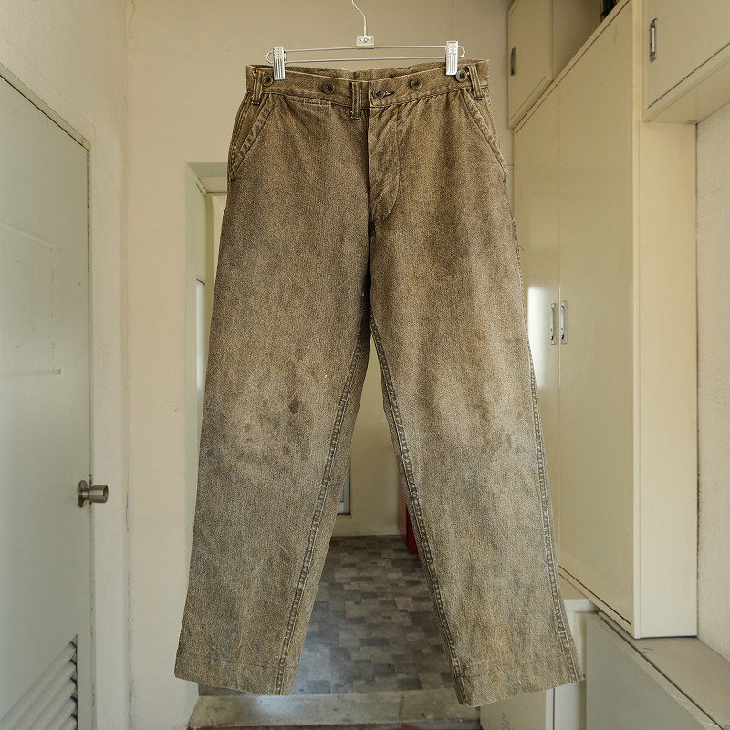 1920's SWEET ORR COTTON CANVAS TROUSERS