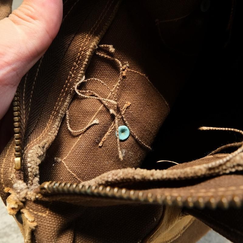 1930's BROWN CANVAS BAG