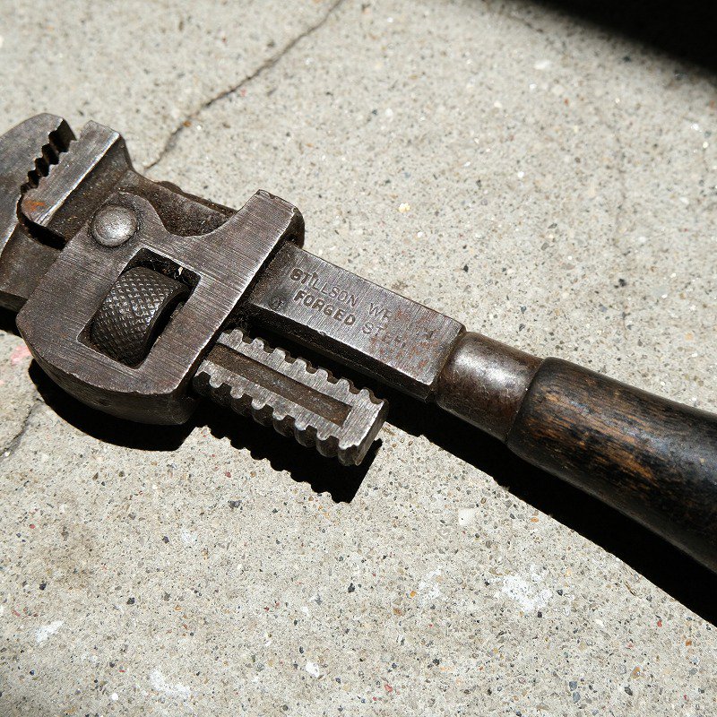 VINTAGE FORGED STEEL BTILLSON WRENCH