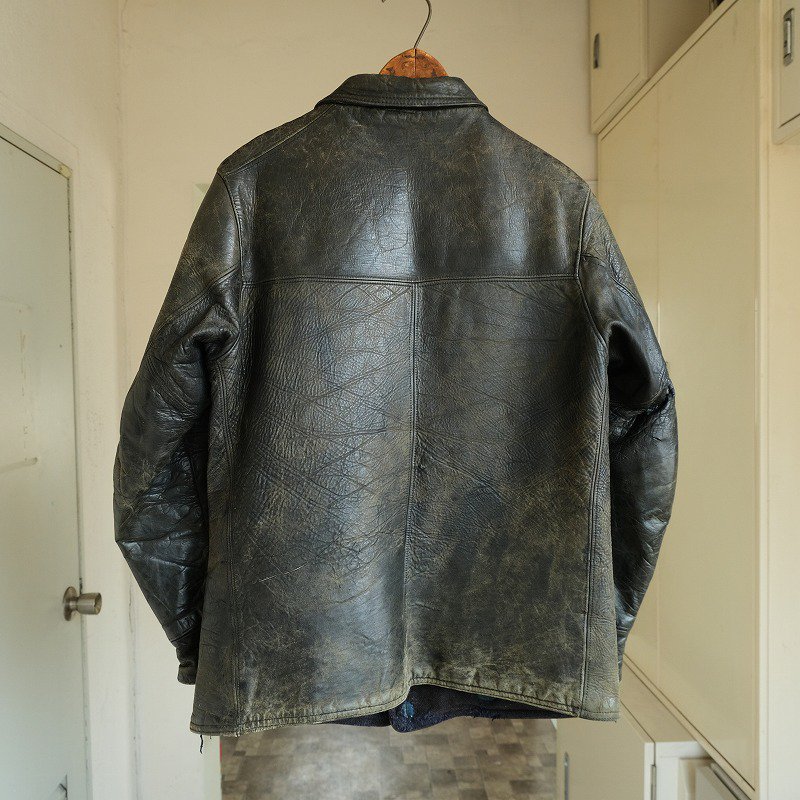 1930's LEATHER COAT