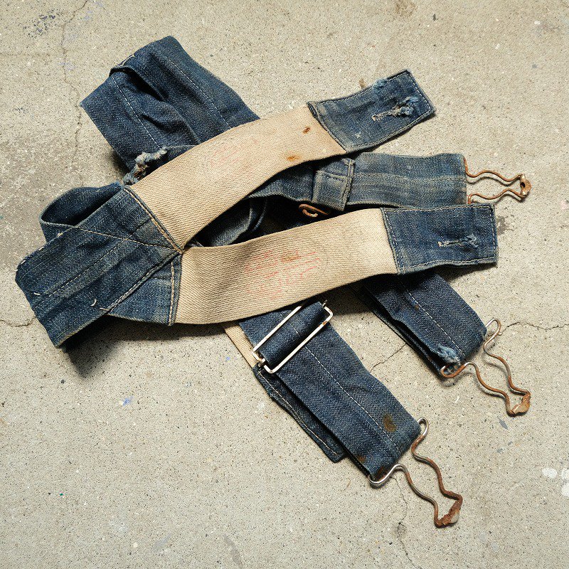 1930's NEVER RIP OVERALL SUSPENDERS