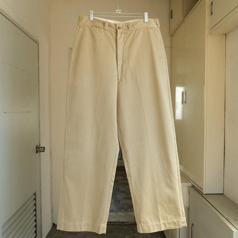 1950's U.S.ARMY COTTON KHAKI TROUSERS