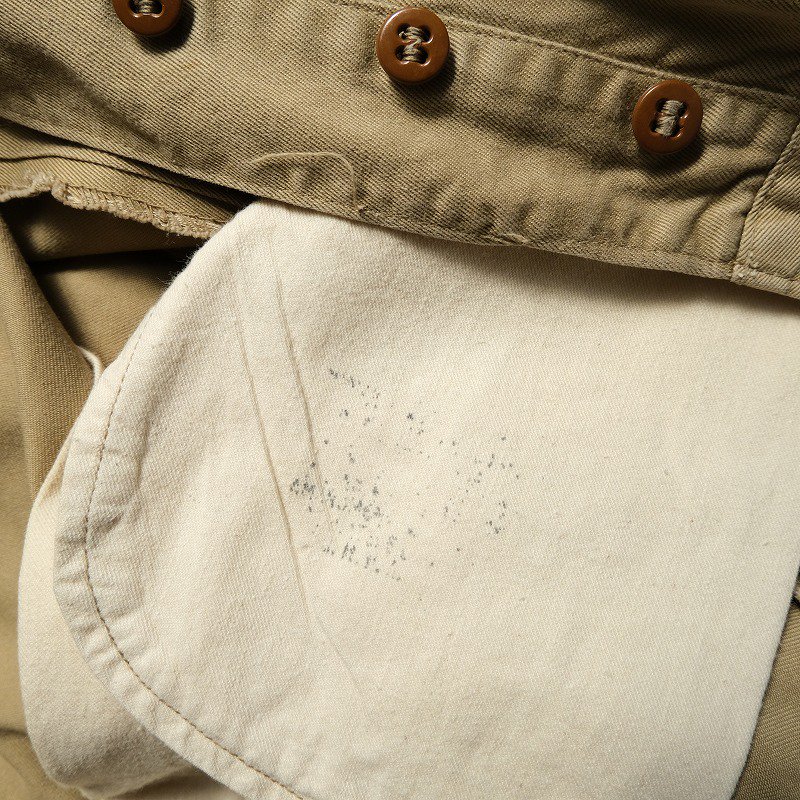 1950's U.S.ARMY COTTON KHAKI TROUSERS