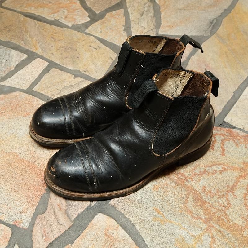 1940's U.S.NAVY HORSEHIDE SIDE GORE BOOTS