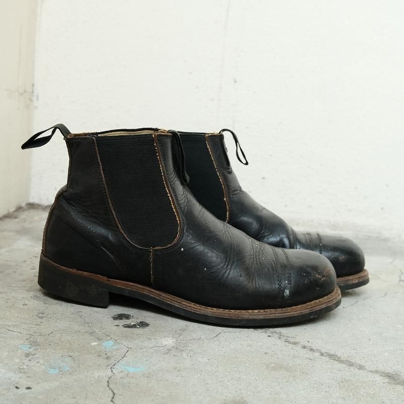 1940's U.S.NAVY HORSEHIDE SIDE GORE BOOTS