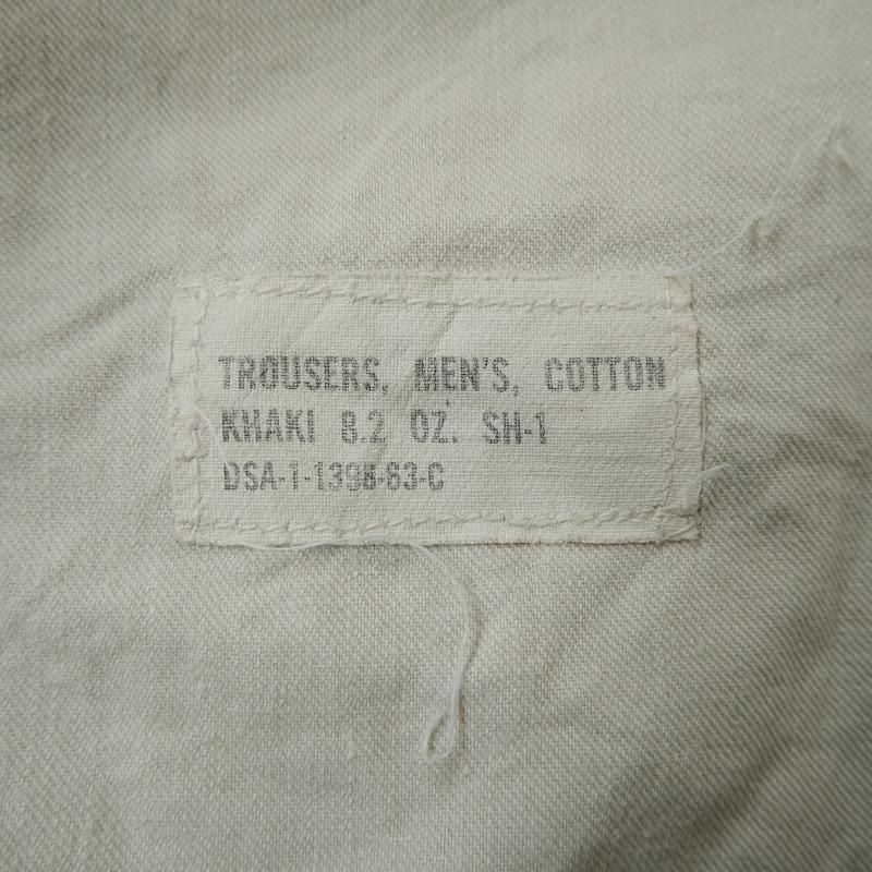 1960's U.S.ARMY COTTON KHAKI TROUSERS