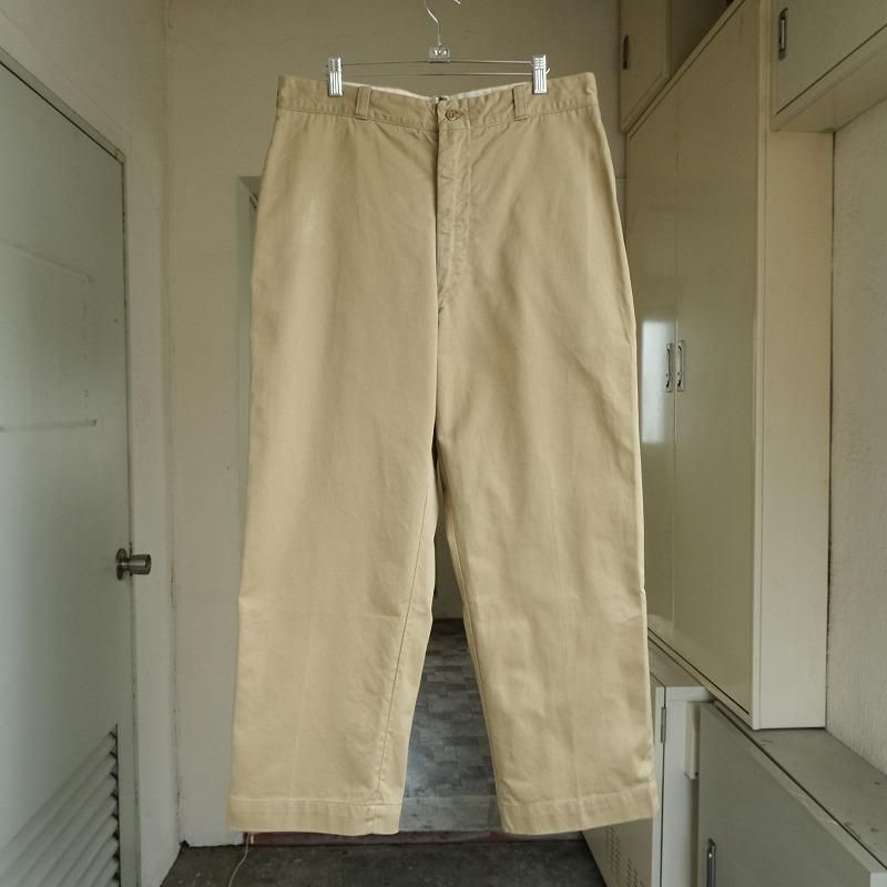 1960's U.S.ARMY COTTON KHAKI TROUSERS