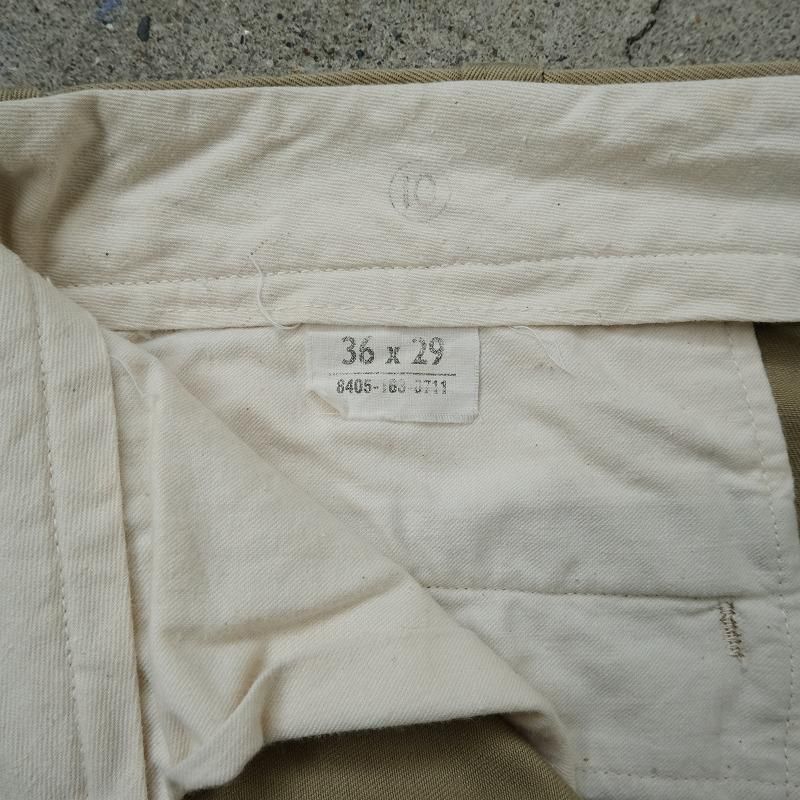 1960's U.S.ARMY COTTON KHAKI TROUSERS