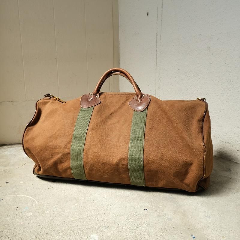 1980's L.L.BEAN BROWN CANVAS BOSTON BAG