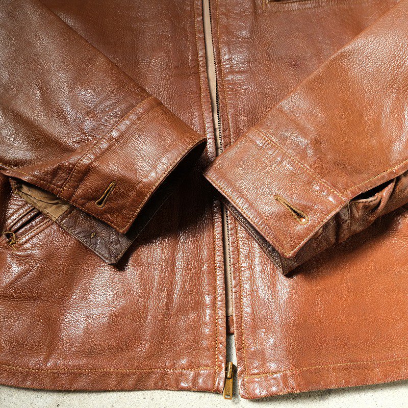 1930's SCULLY BROS LEATHER SPORTS JACKET